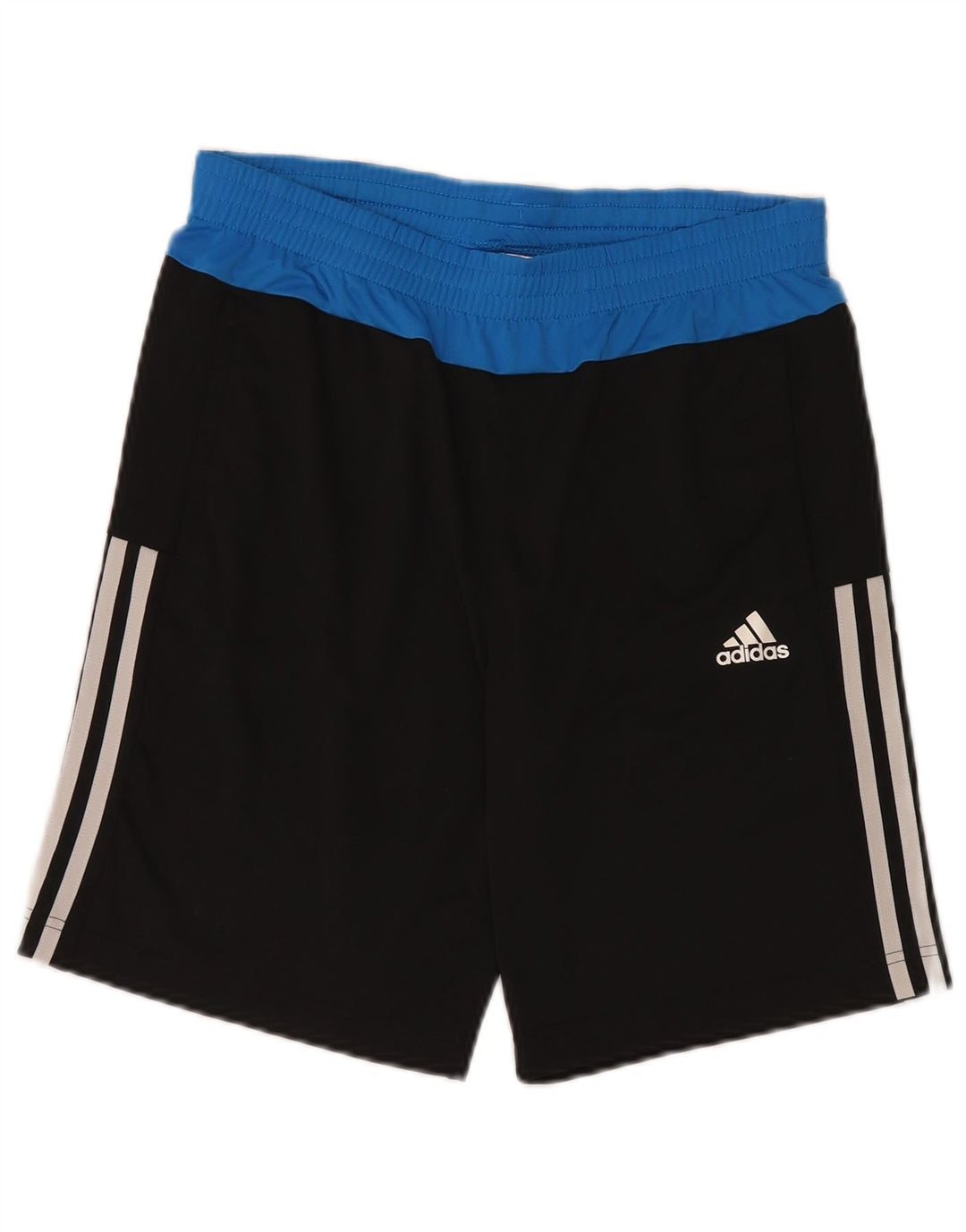 Pantaloncini sportivi Adidas Climalite da ragazzo 13-14 anni in poliestere color block nero