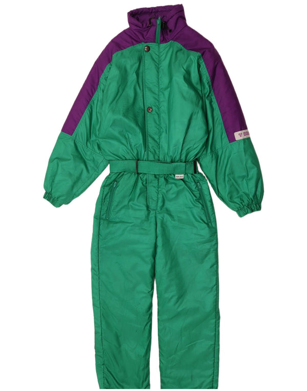 Tuta da sci da donna Brugi IT 48 XL Verde Colourblock Poliestere Retro