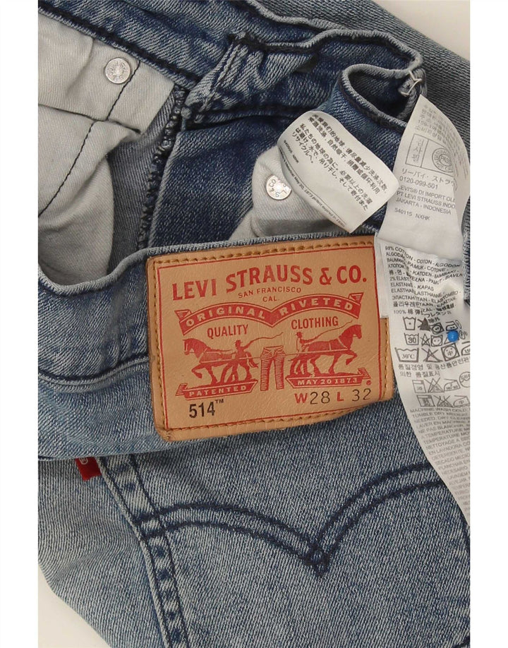 Levi's Uomo 514 Jeans dritti W28 L32 Cotone Blu
