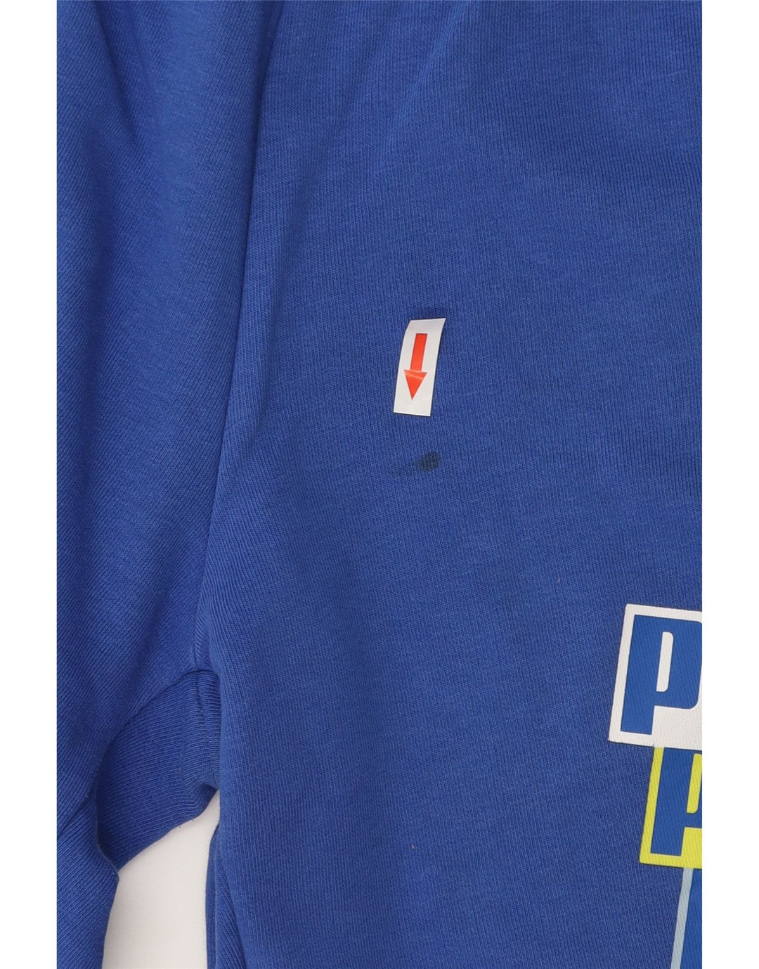 Pantaloncini sportivi grafici da uomo Puma in cotone blu medio