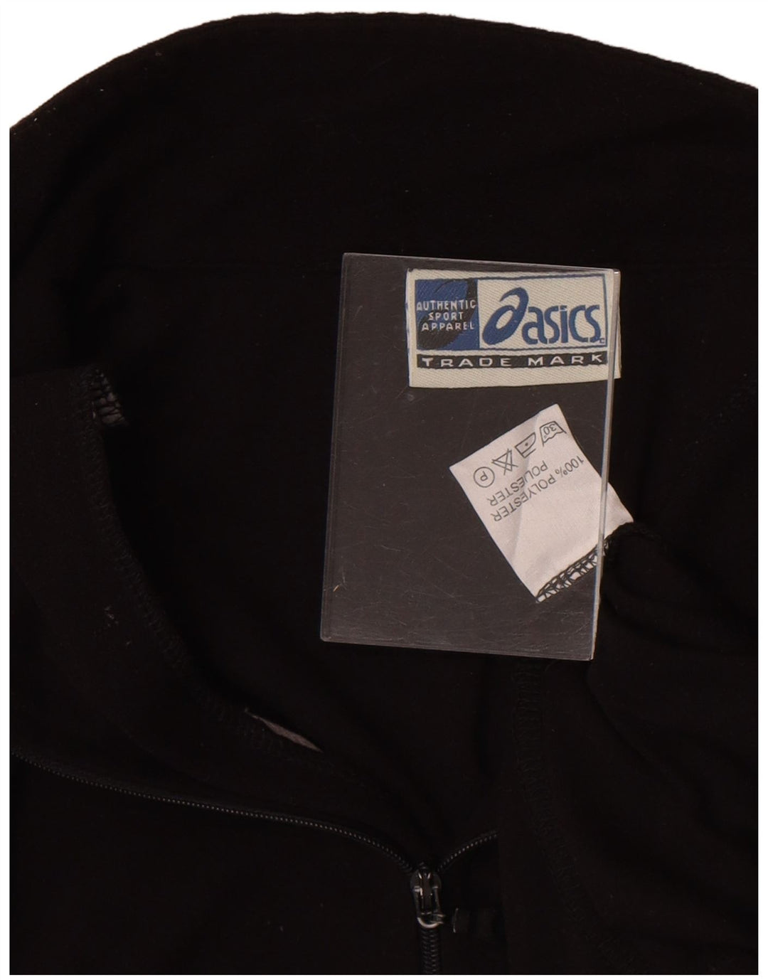 Maglietta Asics da uomo con zip e collo pullover 2XL poliestere nero