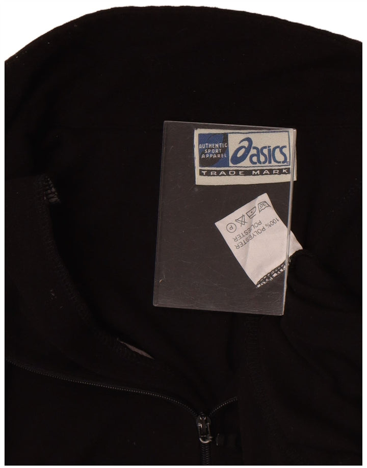 Maglietta Asics da uomo con zip e collo pullover 2XL poliestere nero