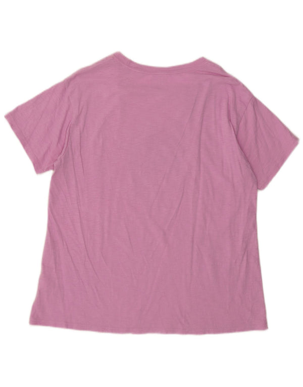 T-shirt grafica da donna J. Crew Top UK 12 cotone rosa medio