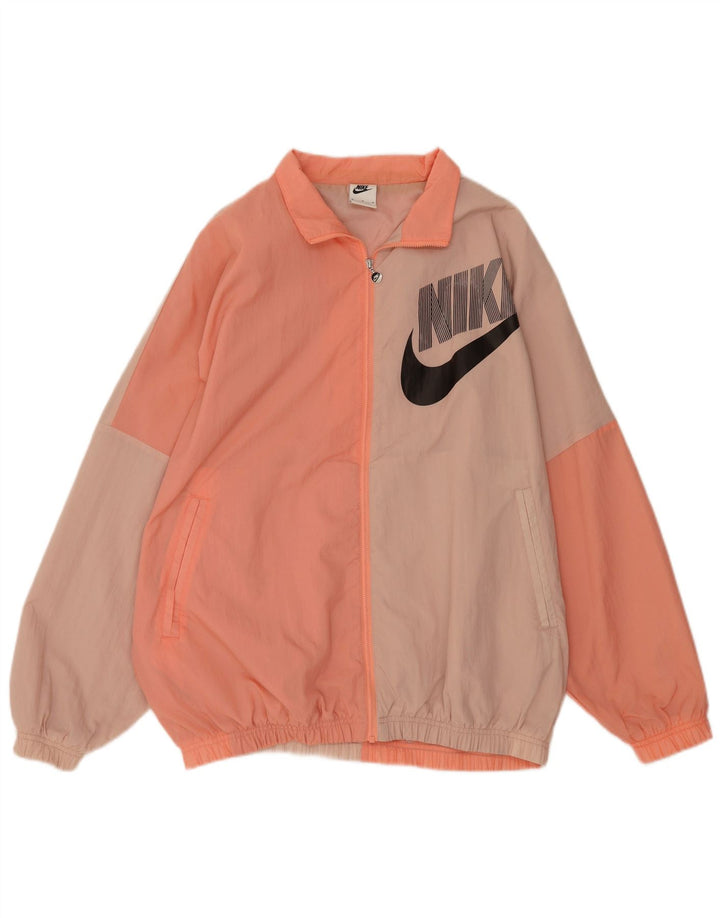 Giacca da ginnastica oversize con grafica Nike da uomo, color block rosa medio