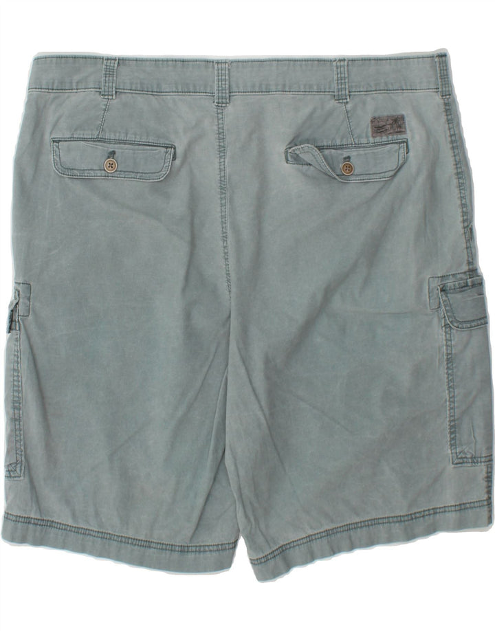 IZOD Mens Salt Water Cargo Shorts W40 XL Blue Cotton Vintage Izod and Second-Hand Izod from Messina Hembry 