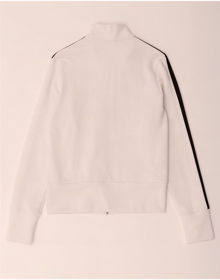 Giacca da ginnastica da donna Adidas UK 8 Small Poliestere bianco