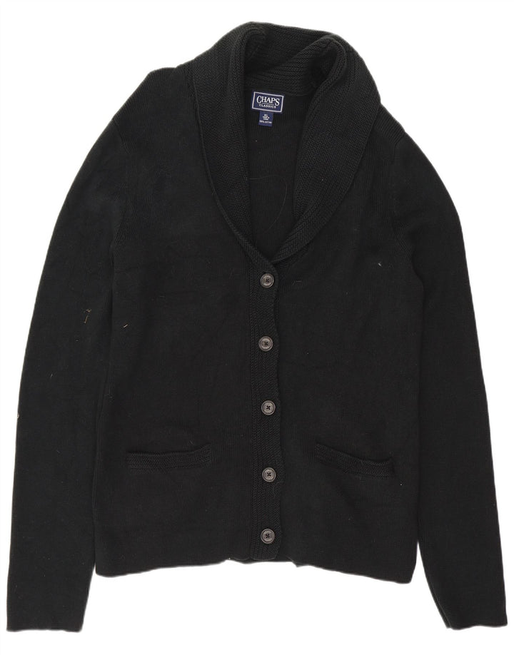 Maglione cardigan da donna CHAPS UK 18 XL cotone nero