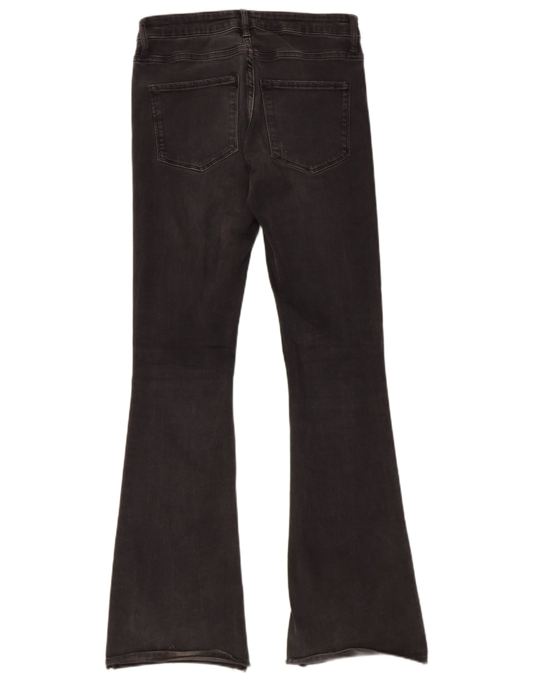 ZARA Womens Flared Jeans EU 36 XS W28 L32 Black Cotton