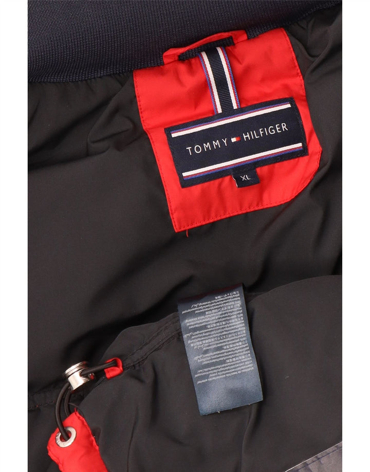 Gilet imbottito da uomo Tommy Hilfiger UK 42 XL rosso poliestere