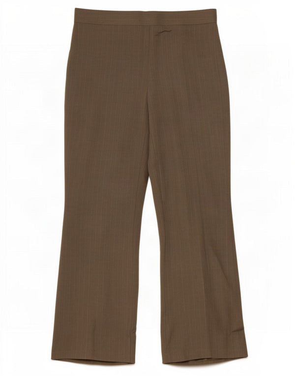 Pantaloni casual da donna Marks & Spencer UK 14 Medium W30 L30 Gessato kaki
