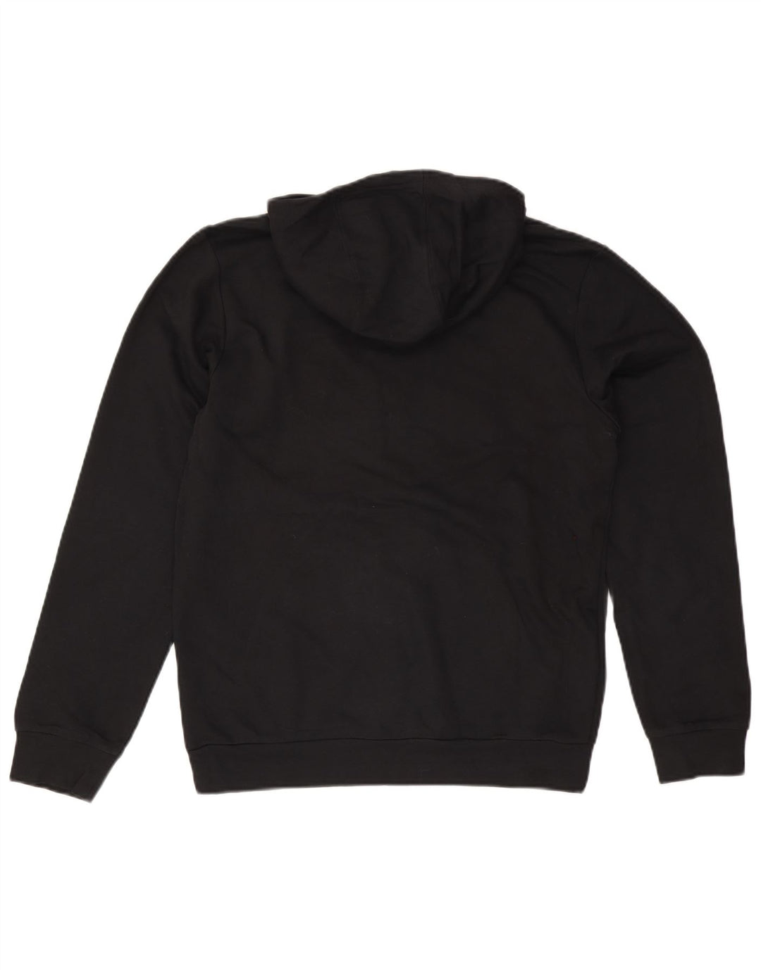 Felpa con cappuccio grafica da uomo Adidas, cotone medio nero