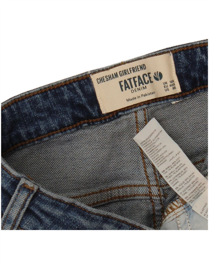 Jeans slim da donna Chesham Girlfriend Fat Face UK 12 medio W32 L27 blu
