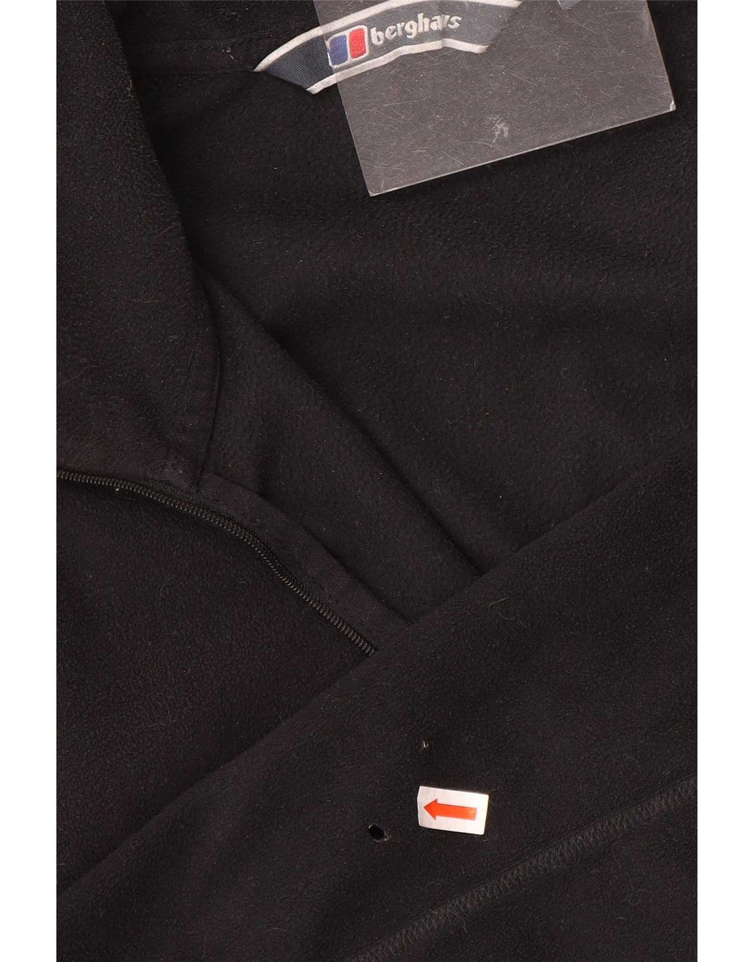 Maglione in pile da uomo Berghaus con zip e collo XL poliestere nero