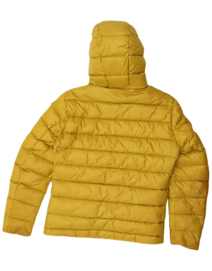 Giacca imbottita con cappuccio da uomo Blauer UK 38 giallo medio in poliammide