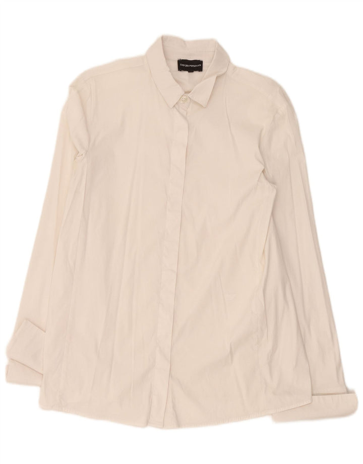 Camicia formale da donna Emporio Armani IT 44 bianco medio