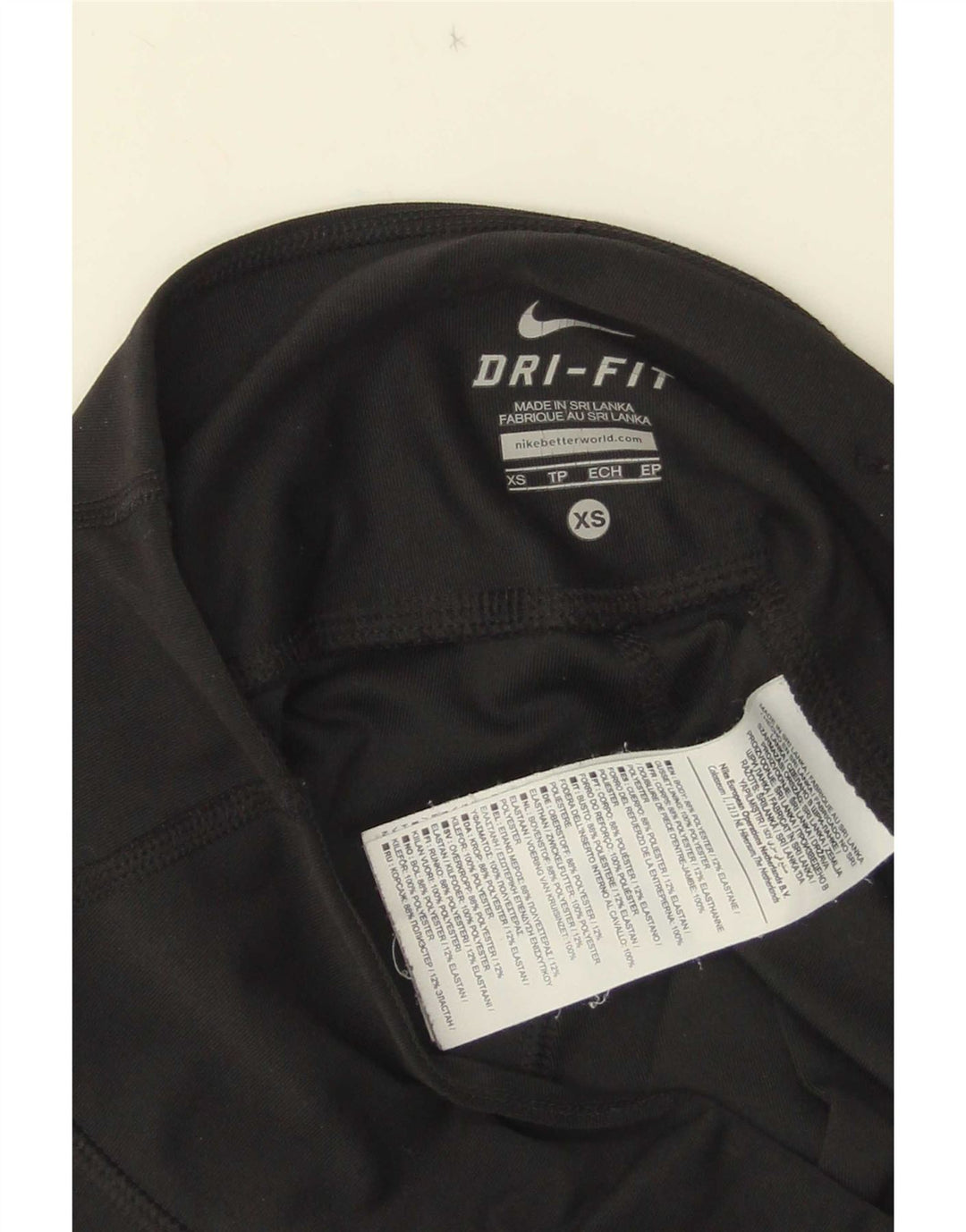 Leggings Nike Dri Fit da donna UK 4 XS poliestere nero