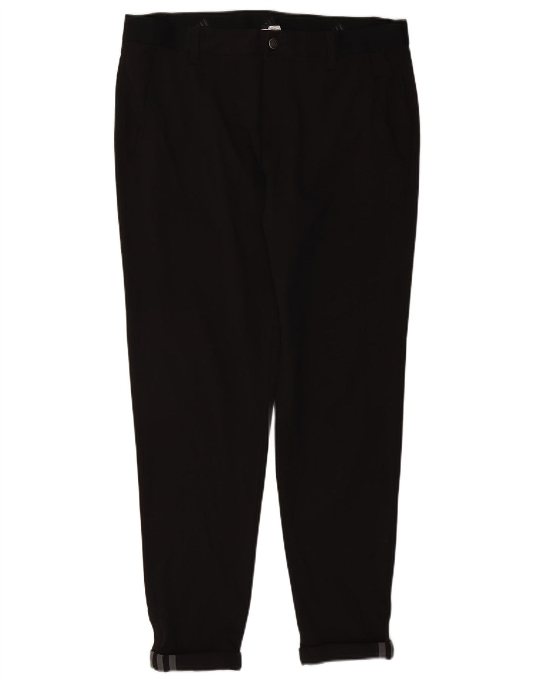 Pantaloni chino slim da uomo Adidas W34 L29 poliestere nero