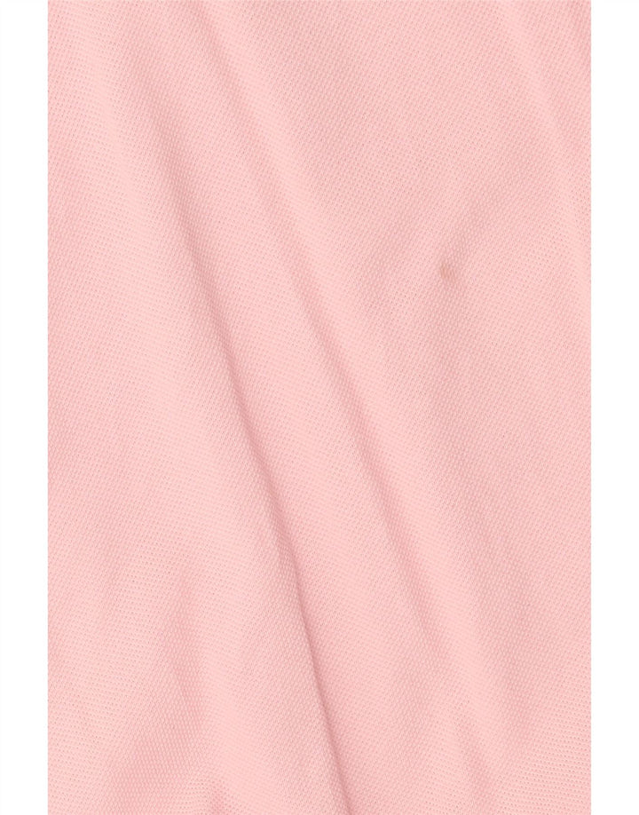 Polo da uomo Tommy Hilfiger in cotone rosa medio