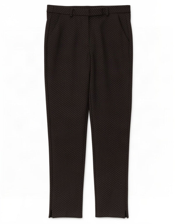 Pantaloni corti da donna Marks & Spencer UK 12 medi W30 L27 neri maculati