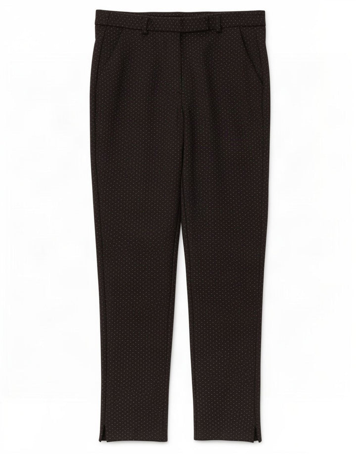 Pantaloni corti da donna Marks & Spencer UK 12 medi W30 L27 neri maculati