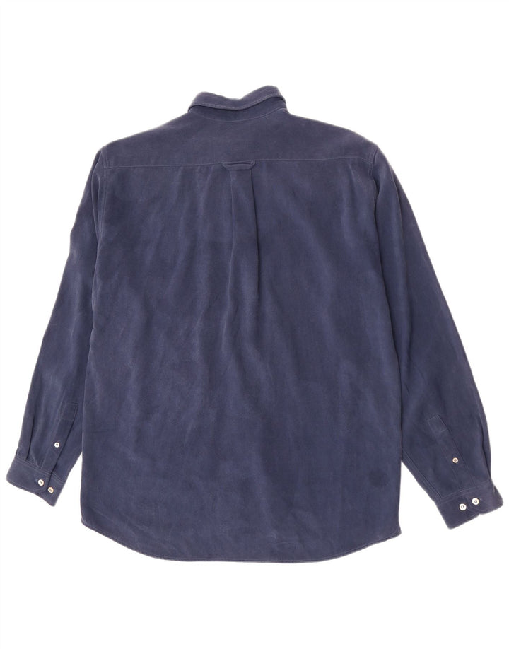 Camicia da uomo Ted Baker taglia 3 media blu navy polinosica