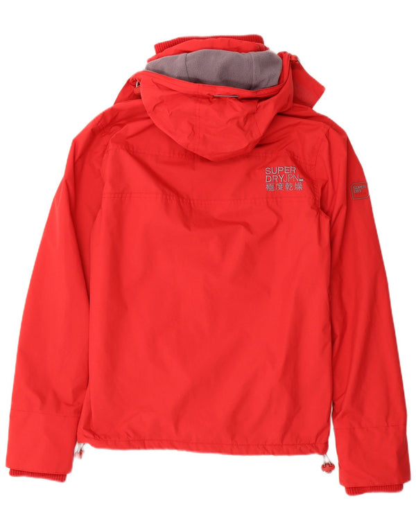 Giacca a vento con cappuccio da uomo Superdry Windcheater UK 34 XS poliestere rosso