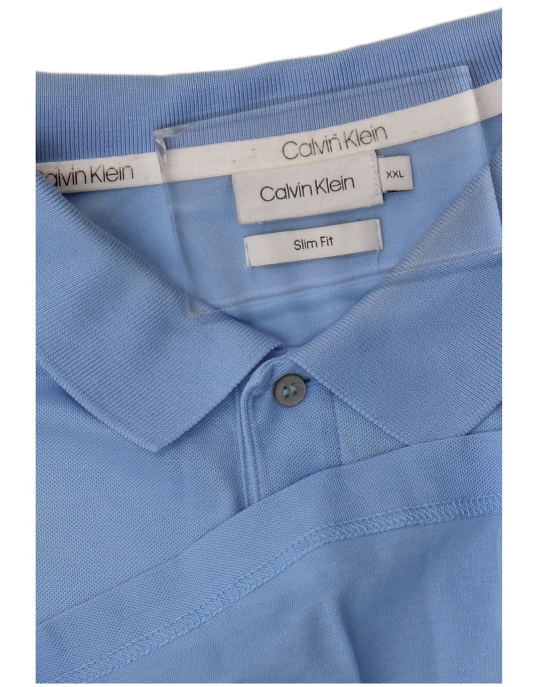 Polo slim fit da uomo Calvin Klein 2XL Blu