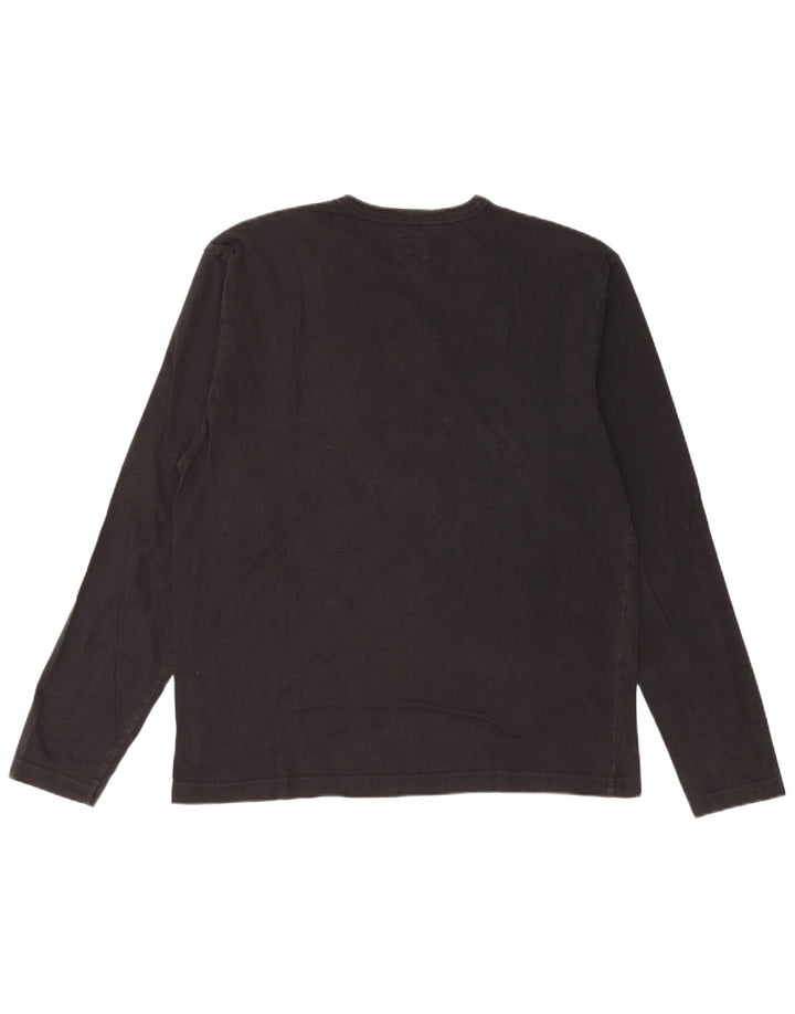 Calvin Klein Jeans Top grafico da uomo manica lunga grande cotone nero