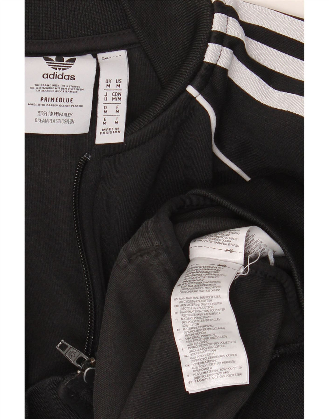 Giacca da ginnastica da uomo Adidas, giacca media, nera, in poliestere