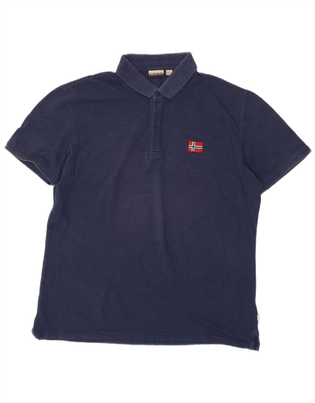Polo da uomo NAPAPIJRI XL in cotone blu navy