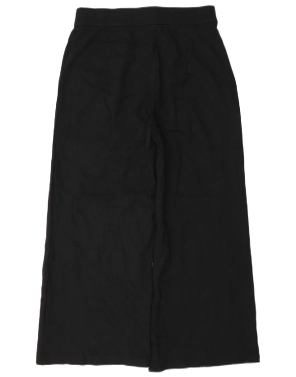 Pantaloni a vita alta da donna Marks & Spencer UK 10 piccoli W27 L25 neri