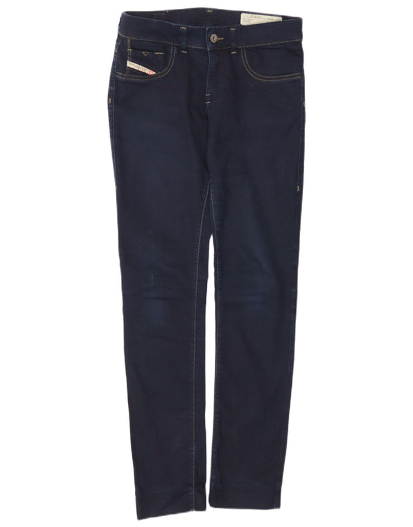 Jeans Jeggings Super Slim Livier a vita bassa da donna Diesel W27 L28 Blu Navy