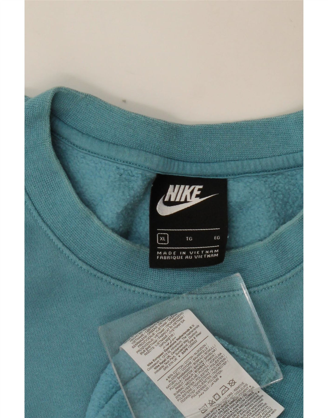 Felpa da uomo NIKE maglione XL blu cotone