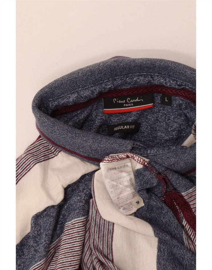 Polo da uomo dalla vestibilità regolare Pierre Cardin, a righe grandi, multicolore