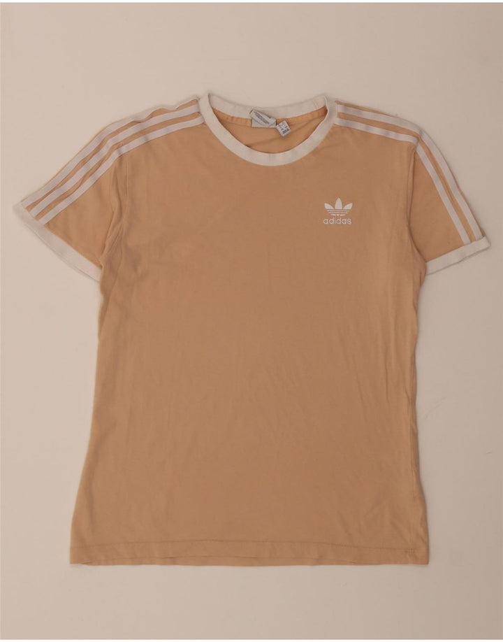 T-shirt da donna Adidas Top UK 14 cotone beige medio