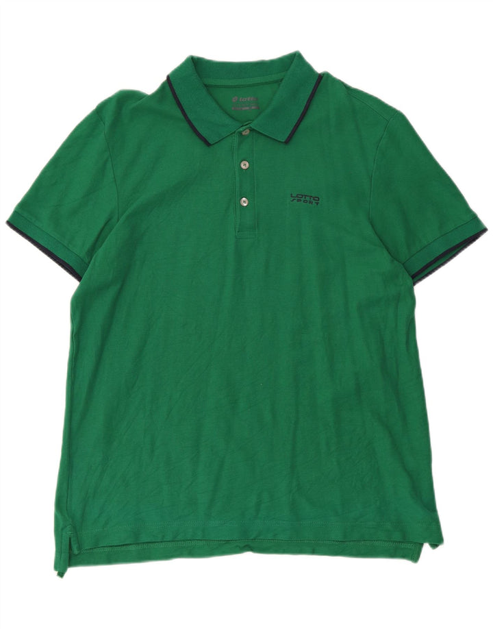 Polo da uomo LOTTO Large in cotone verde