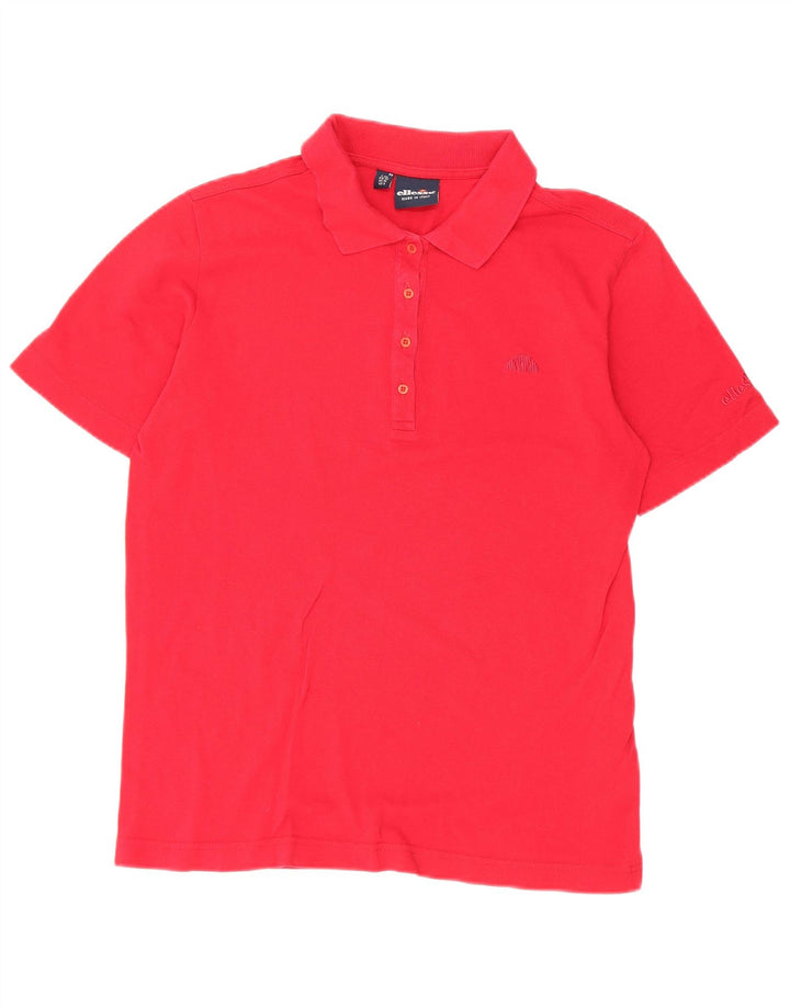 Polo da donna Ellesse UK 10 piccola rossa in cotone