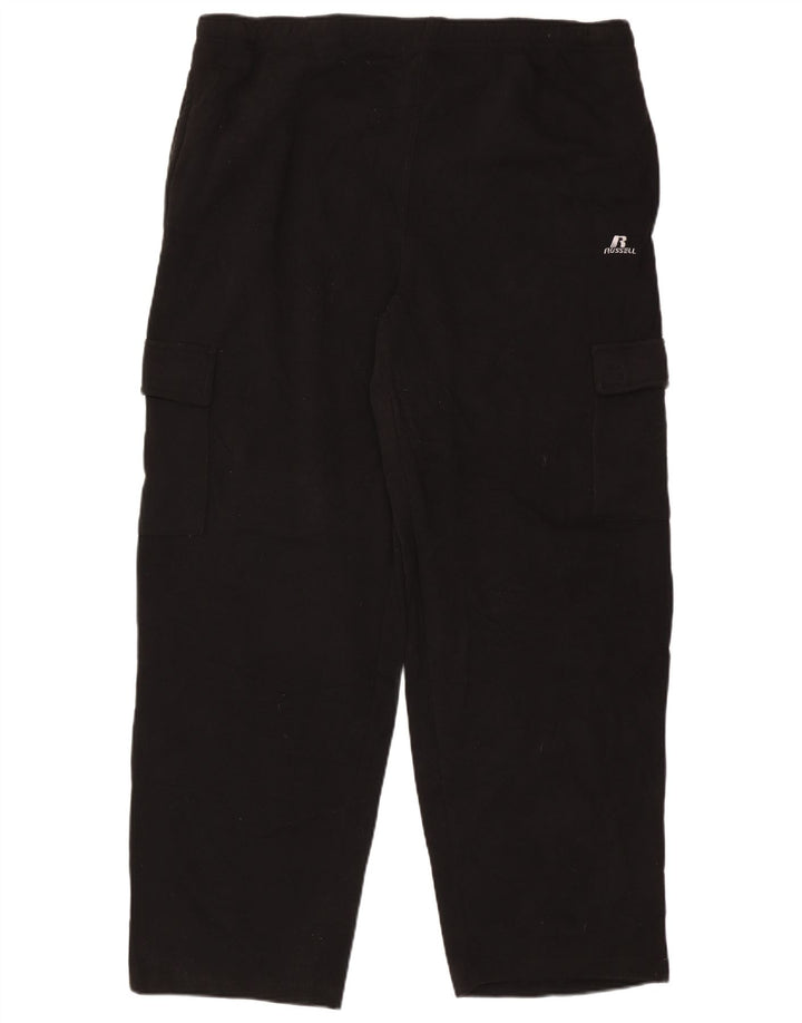 Pantaloni da tuta cargo da uomo RUSSELL ATHLETIC 2XL poliestere nero