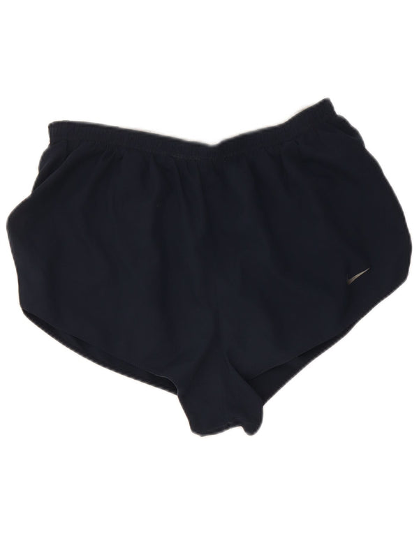 Adidas Womens Dri Fit Sport Shorts UK 16 Large Navy Blue