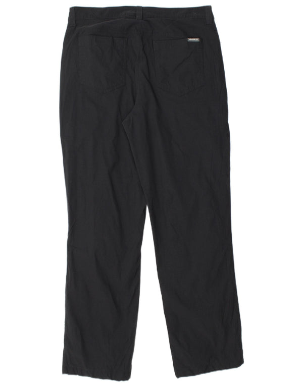 Pantaloni cargo dritti da uomo EDDIE BAUER W32 L30 nylon nero