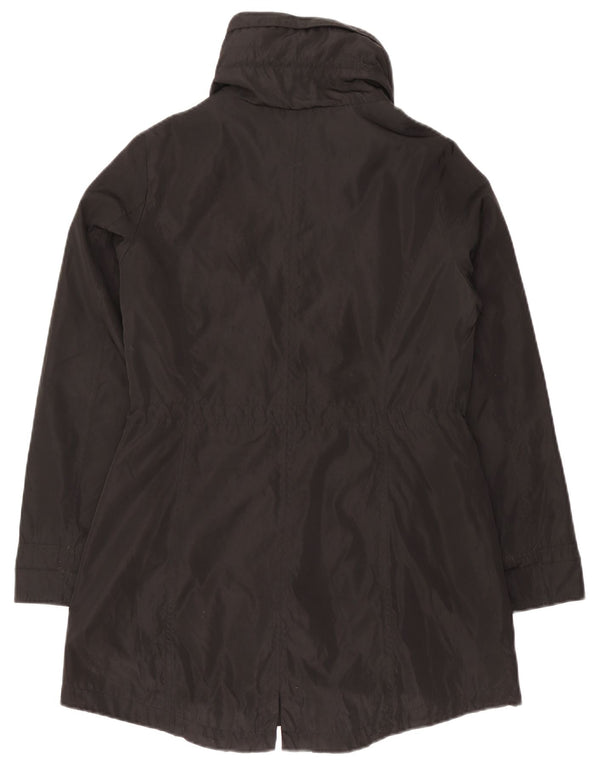 Giacca Parka con cappuccio da donna Michael Kors UK 10 Small Poliestere nero