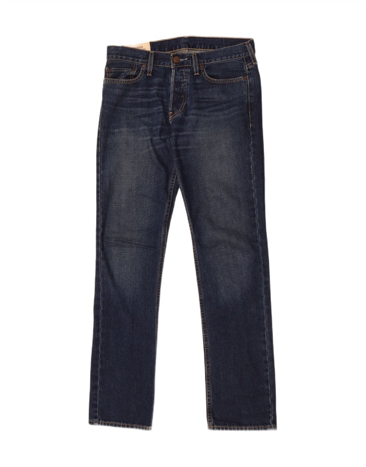 Jeans slim da uomo Hollister W30 L32 cotone blu