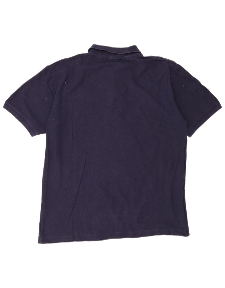 Polo da uomo FILA grande in cotone blu navy