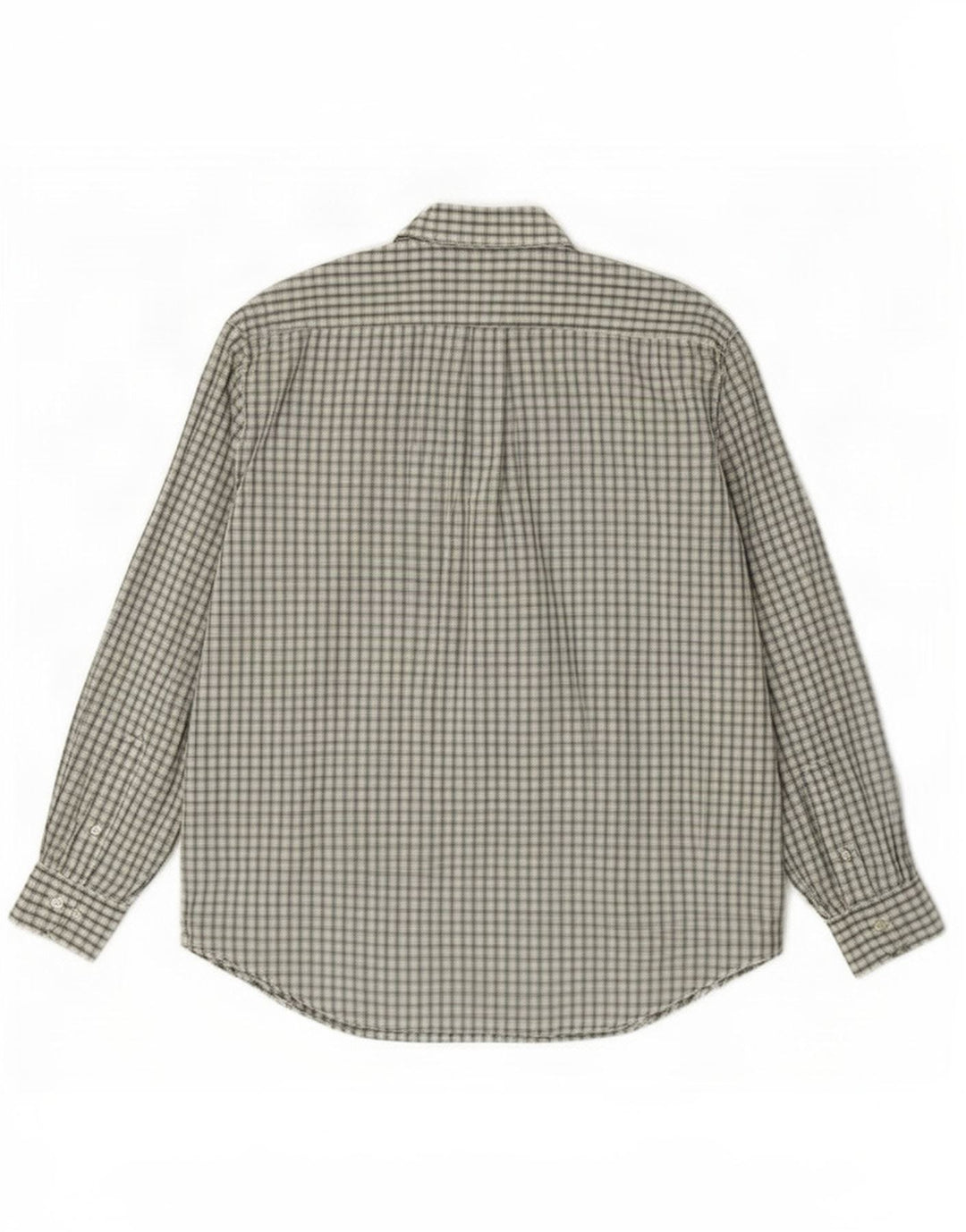 Camicia Benetton Uomo In Cotone Check Verde Medio