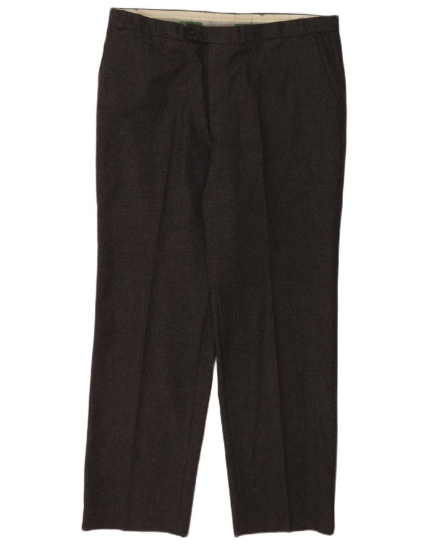 Pantaloni casual regolari da uomo C&A Canda W40 L31 lana vergine grigia