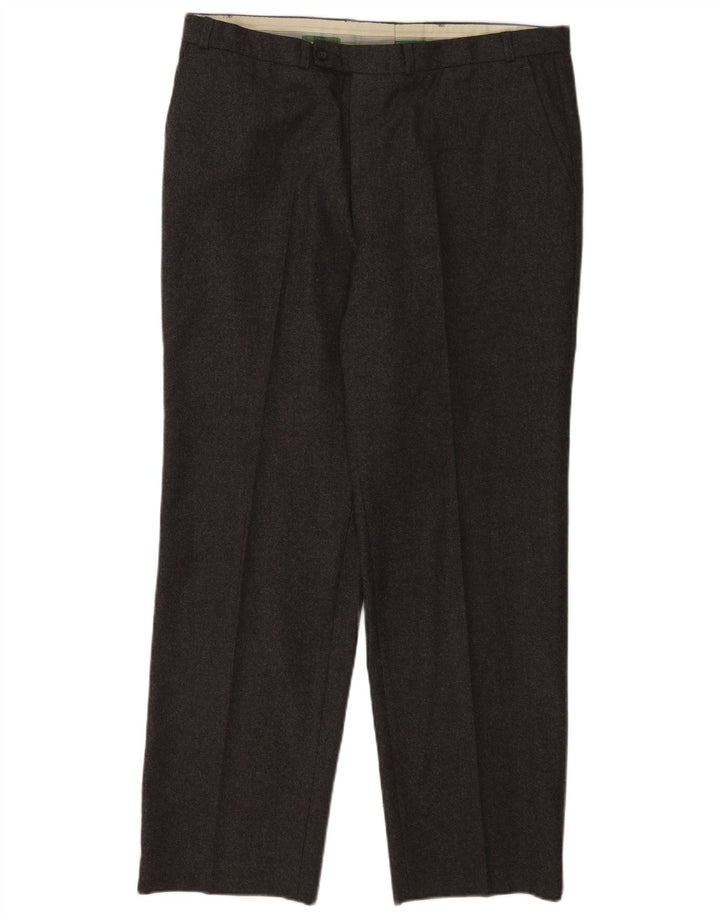 Pantaloni casual regolari da uomo C&A Canda W40 L31 lana vergine grigia