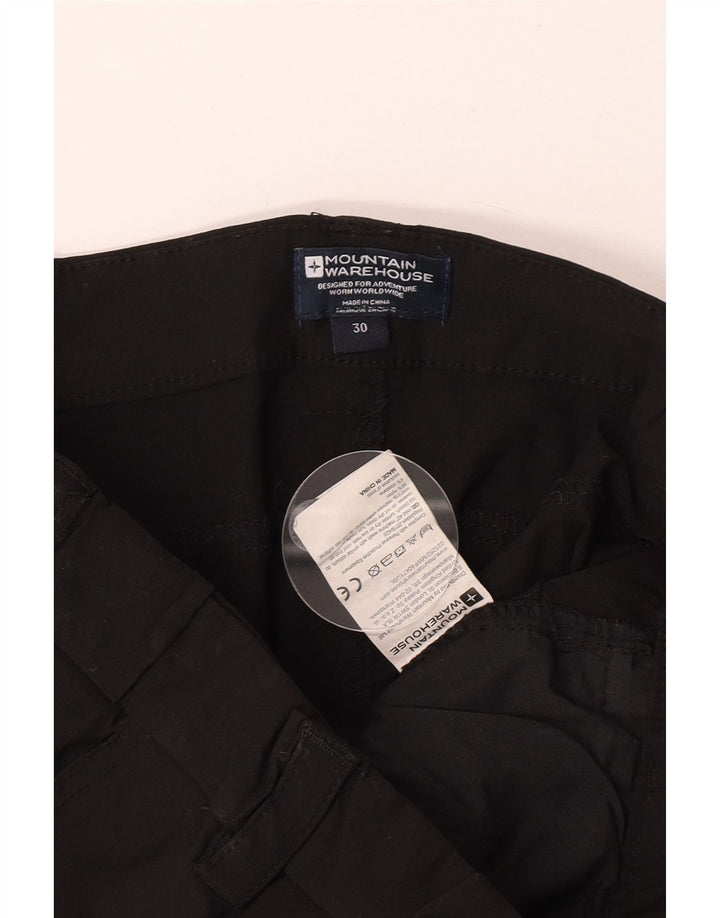 Pantaloni cargo slim da uomo Mountain Warehouse W30 L30 nylon nero