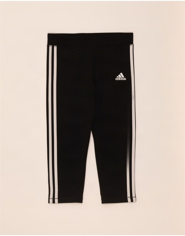 Leggings Adidas Climalite Capri per ragazze 14-15 anni in poliestere nero