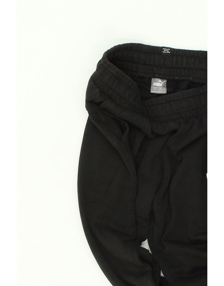 PUMA Boys Tracksuit Trousers Joggers 11-12 Years Black Vintage Puma and Second-Hand Puma from Messina Hembry 