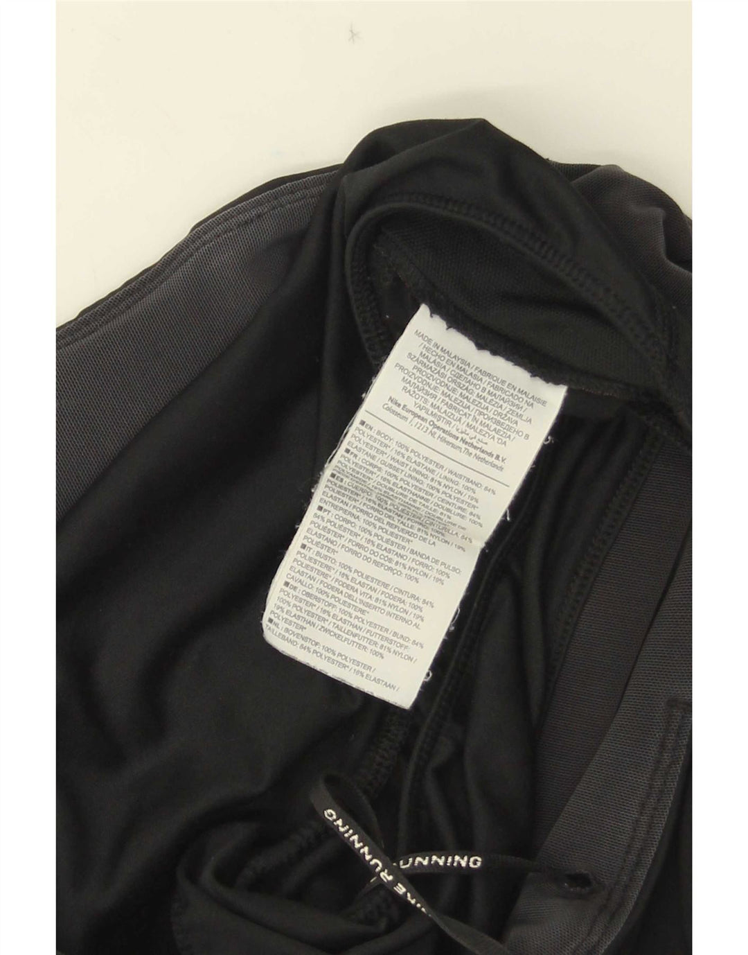 Pantaloncini sportivi da corsa Nike da donna UK 12 medio nero poliestere